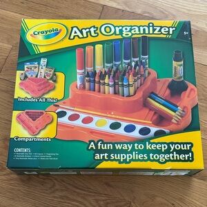 Crayola Art Organizer Orange Vintage 2009 Never Opened Box Collectable